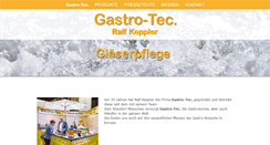 Desktop Screenshot of gastro-tec.de