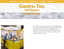 Tablet Screenshot of gastro-tec.de
